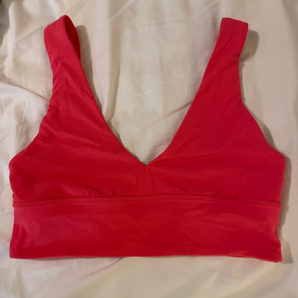 Lululemon align V neck bra light support A/B cup size 8